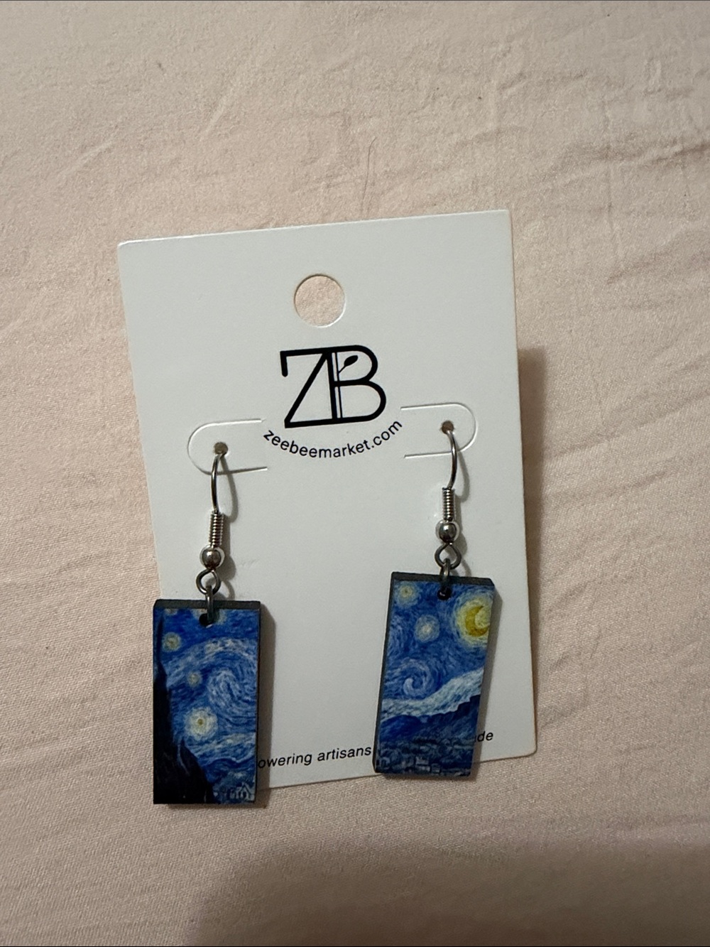 Starry night earrings